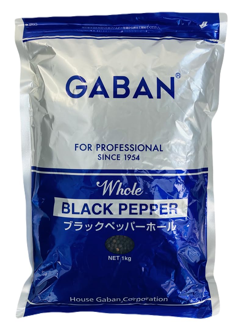 Amazon.co.jp: ギャバン GABAN ブラックペッパー (ホール1kg) 袋入
